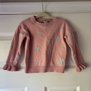 babyGap Pink and Silver Star Print Sweater 18-24 months